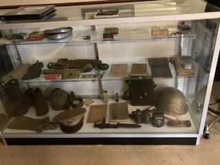 Historic military objects display